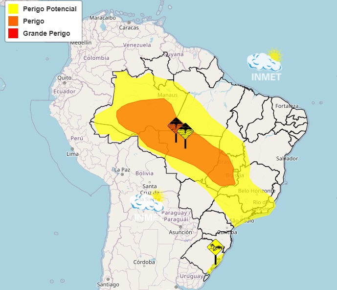 Instabilidade e chuvas marcam o tempo do feriado prolongado