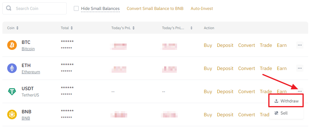 carteira spot binance