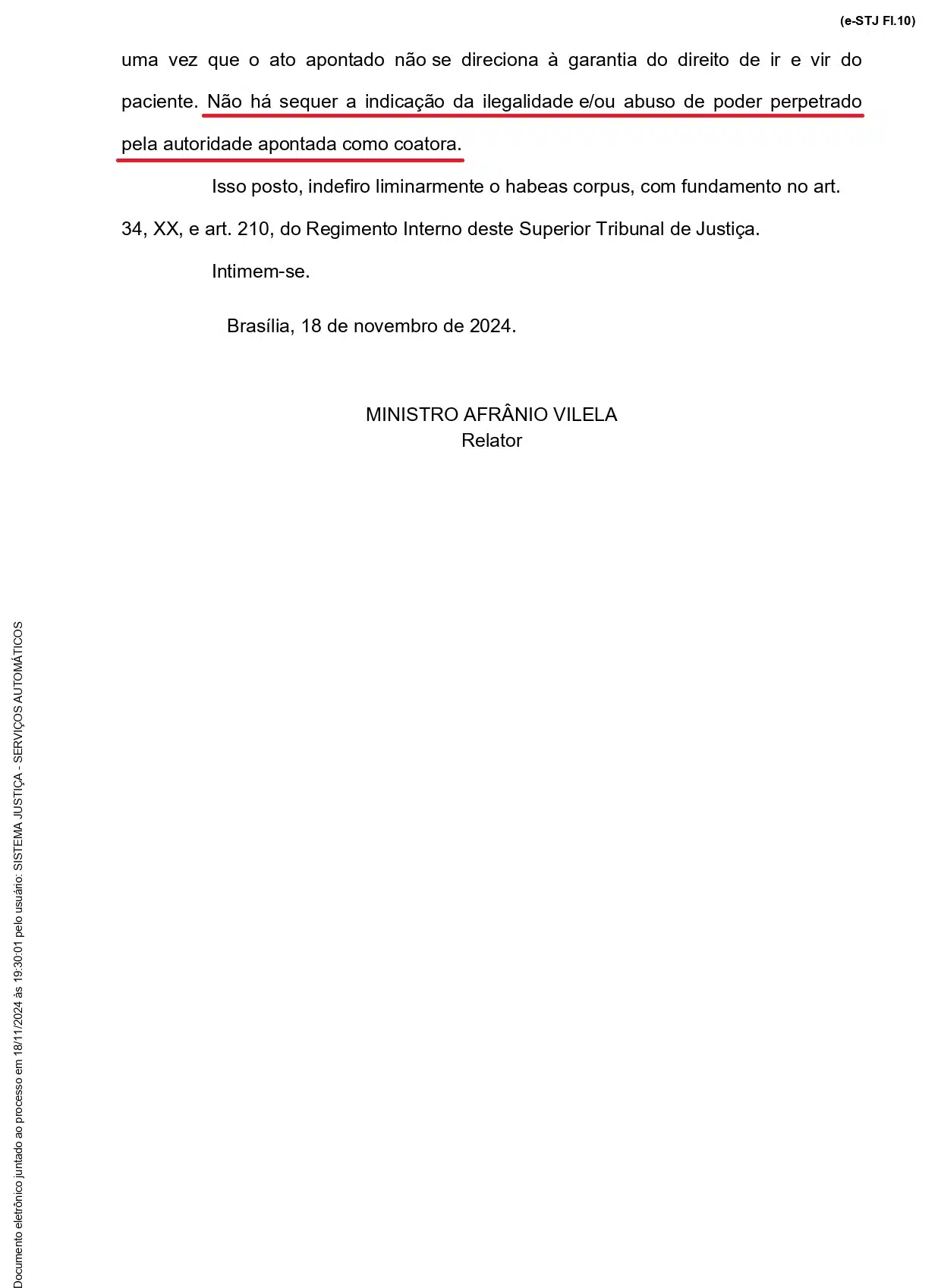 Decisão STJ Habeas Corpus contra o Drex, parte 2