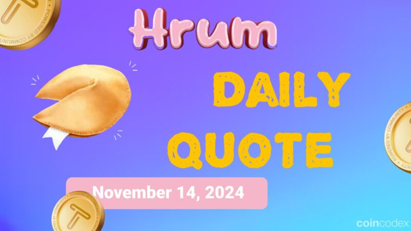 Citação do dia de Hrum - 14 de novembro de 2024