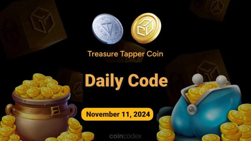 Código diário do Treasure Tapper – 11 de novembro