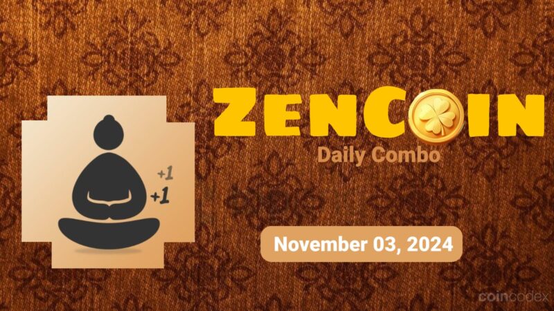 Combo Diário ZenCoin – 03 de novembro de 2024