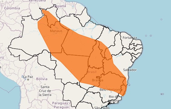 Haverá chuvas intensas entre 30 e 60 mm/h ou 50 e 100 mm/dia | Foto: Reprodução/Inmet