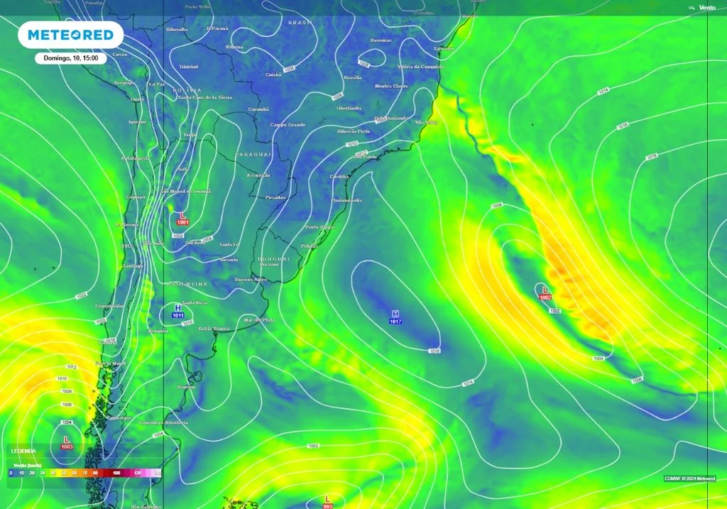 Mapa de calor no fim de semana