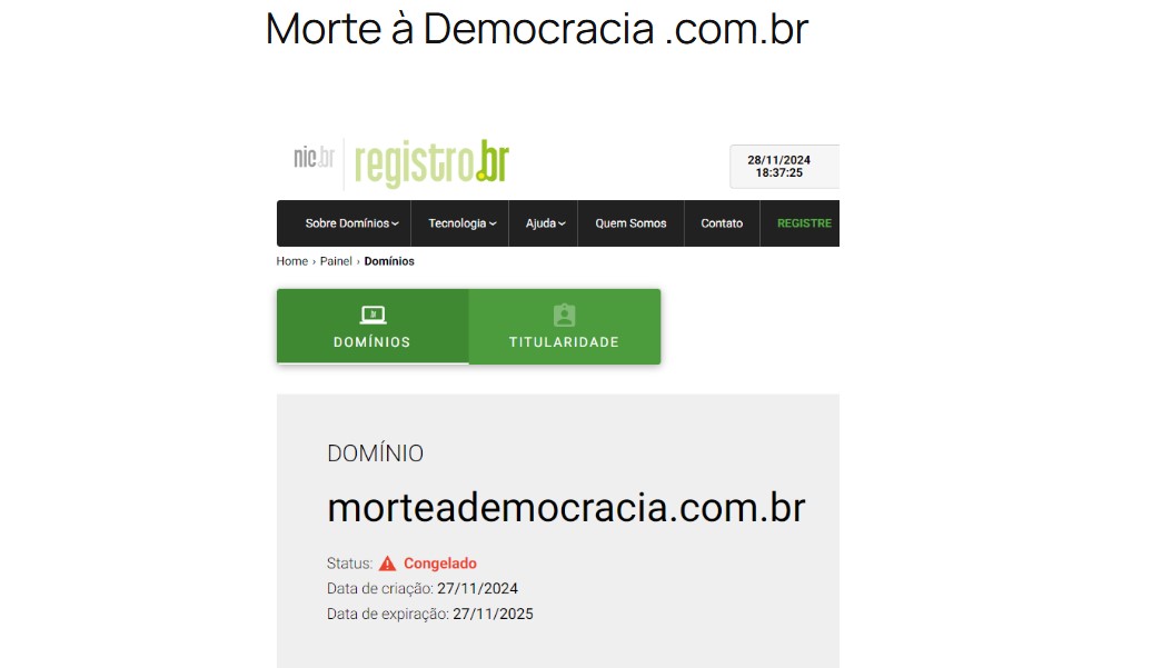 Segundo Eli Vieira, os ministros não ouvem realmente o argumento dos advogados das redes sociais | Foto: Reprodução/morteademocracia.censuranao.com