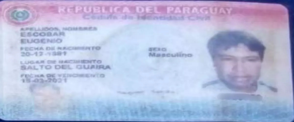 Documentação paraguaia de Eugenio indica origem diferente | Foto: Reprodução