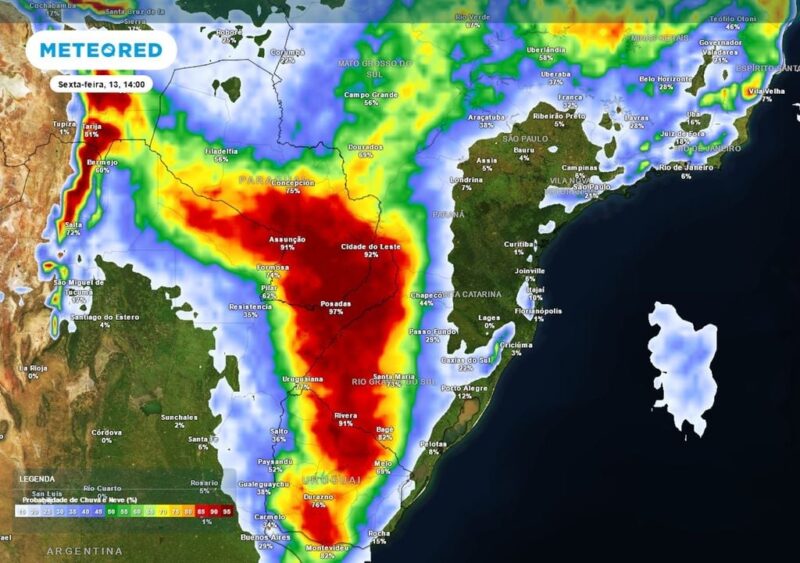 Ciclone atípico vai trazer chuvas e frente fria ao Brasil