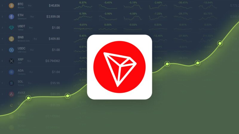 Previsão de preço TRON – Preço TRX estimado para atingir $ 0,478938 em 09 de dezembro de 2024