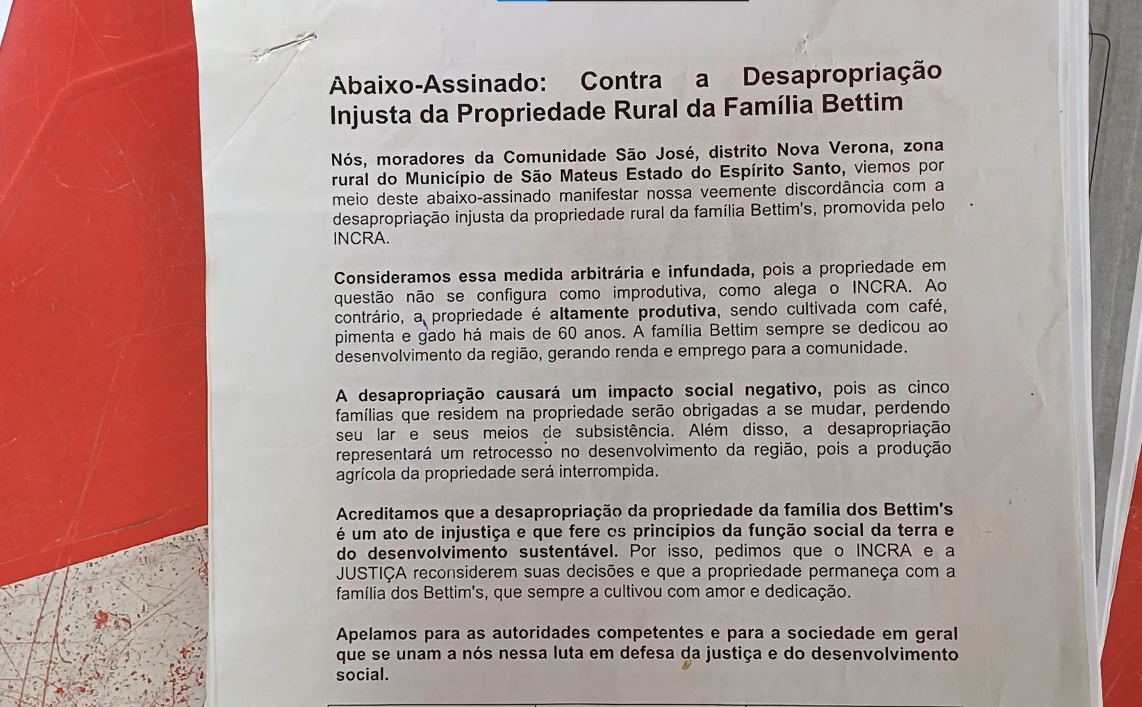 Líderes estaduais e municipais também compareceram e discursaram no evento a favor da família Bettim, incluindo o deputado Lucas Polese (PL-ES)