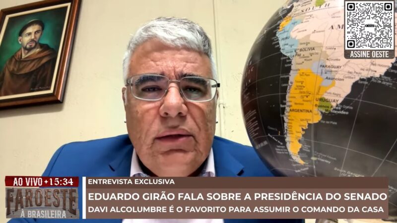 Girão comenta eleição do Senado: 'Se Alcolumbre ganhar, piora'