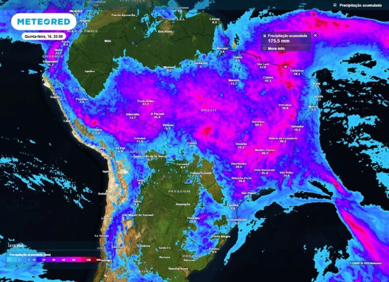 Chuvas intensas e fortes tempestades afetam o Brasil