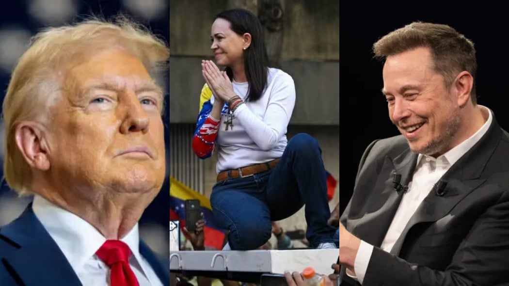 Donald Trump, María Corina Machado e Elon Musk foram indicados ao Nobel da Paz | Foto: Reprodução/Redes sociais