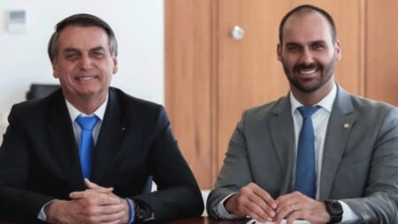 Moraes pode perder visto nos EUA, diz Eduardo Bolsonaro