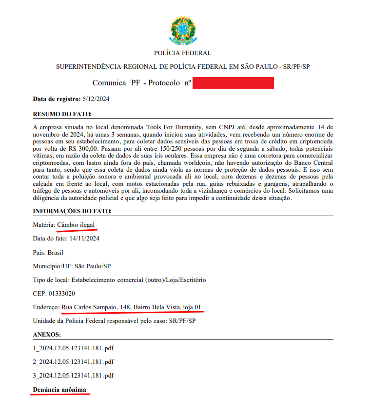 Polícia Federal abre investigação contra World no Brasil empresa de criptomoedas worldcoin