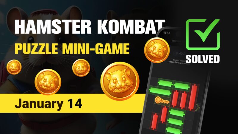 Solução de quebra-cabeça do minijogo Hamster Kombat – 14 de janeiro de 2025