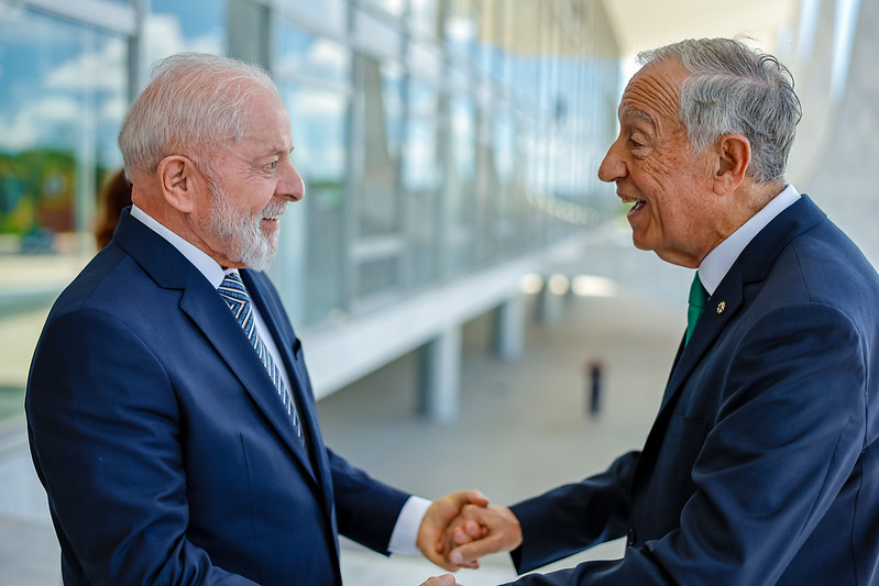 Presidente de Portugal se reúne com Lula para estreitar relações bilaterais