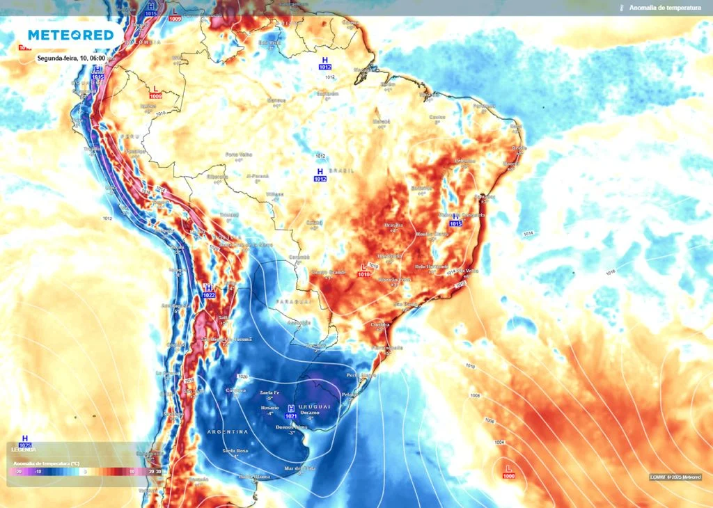 Mapa da frente fria