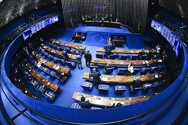 O plenário do Senado é composto dos 81 senadores, que se reúnem para debater e votar as questões em pauta | Foto: Divulgação/Senado Federal