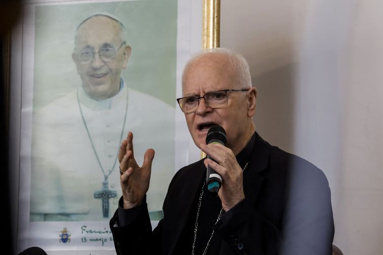 SSão Paulo (SP), 21/04/2025 - Cardeal Odilo Pedro Scherer, arcebispo de São Paulo, preside missa em sufrágio do Papa Francisco que faleceu nesta segunda-feira.Foto: Paulo Pinto/Agência Brasil