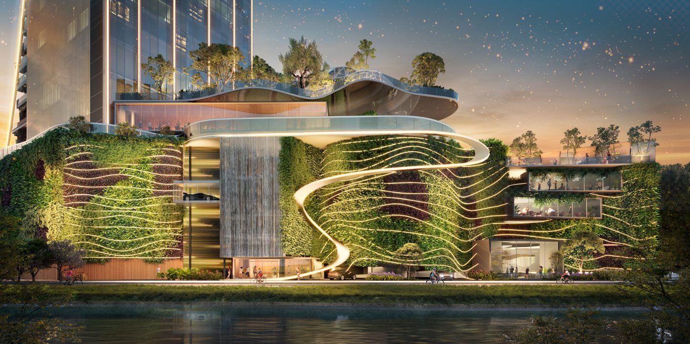 Grupo FG e Havan lançam o maior prédio residencial do mundo em SC / Noticias No BR 2 Além da área privativa, o edifício contará com mais de 6 mil m² de espaços de lazer, entretenimento e gastronomia abertos ao público | Foto: Divulgação/FG Empreendimentos