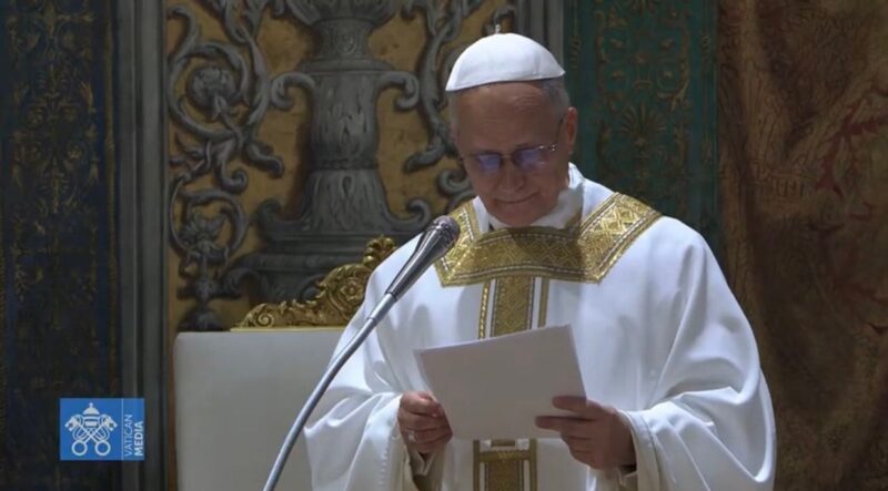 Leia na íntegra a 1ª homilia de Leão XIV como papa