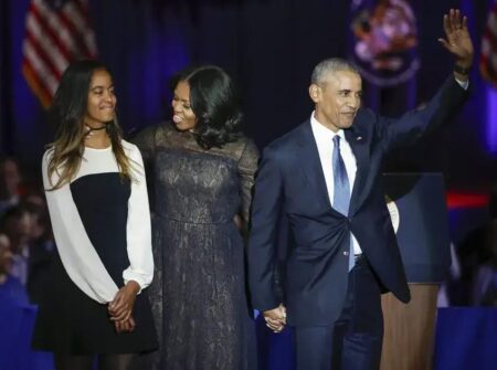 Michelle Obama reaja à filha que mudou sobrenome, respeitando decisão