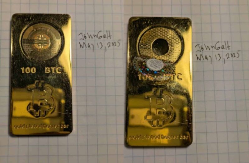 Investidor abre barra de ouro com 100 bitcoins após 13 anos; e é roubado