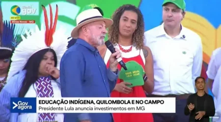 Lula provoca Trump com boné 'Make Brasil Lula Again' em evento