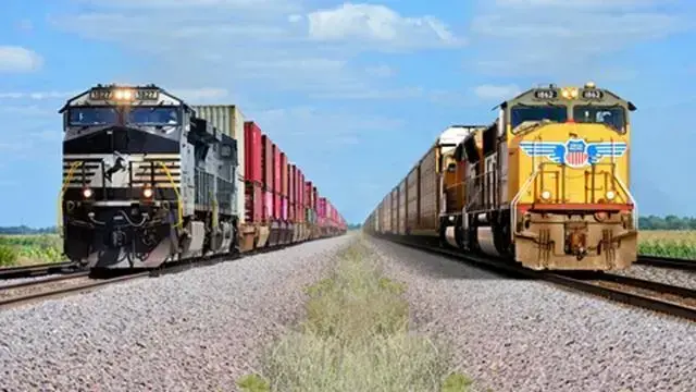 Fusão cria a primeira ferrovia que conecta os EUA de costa a costa