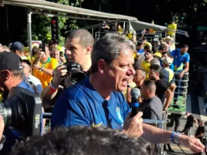 Governadores e Michelle Bolsonaro na manifestação da Paulista