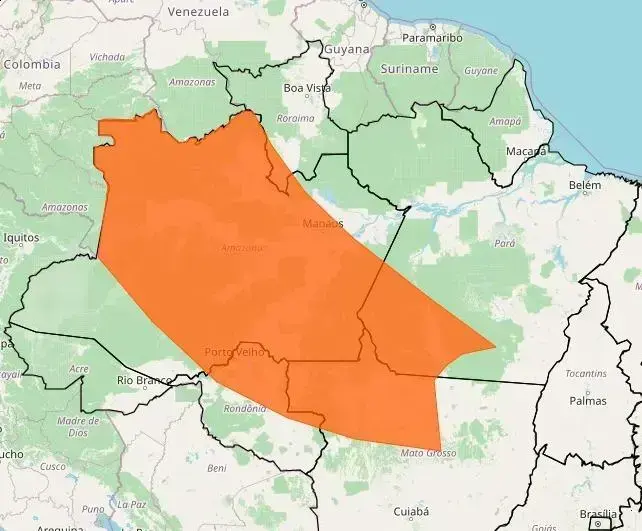Inmet emite alerta laranja para litoral paulista e Amazônia Inmet emite alerta laranja para litoral paulista e Amazônia