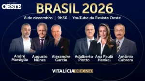Revista Oeste promove debate online para analisar 2025 e 2026