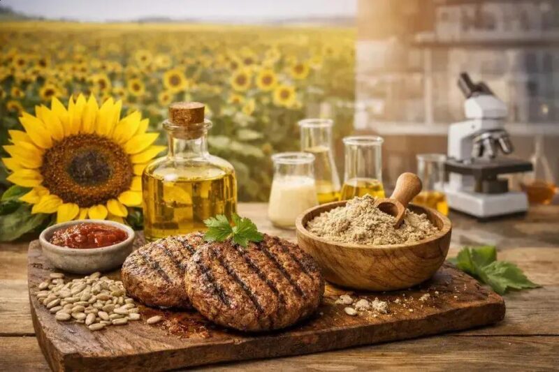 Crescimento da carne à base de girassol: inovação e sustentabilidade na alimentação