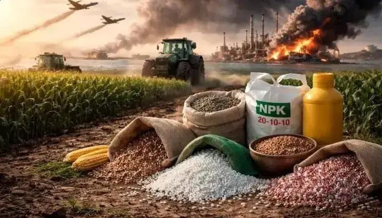 Guerra do Irã pressiona fertilizantes e eleva custo dos alimentos