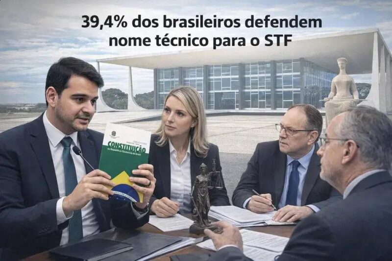 39,4% dos brasileiros defendem indicação técnica para o STF