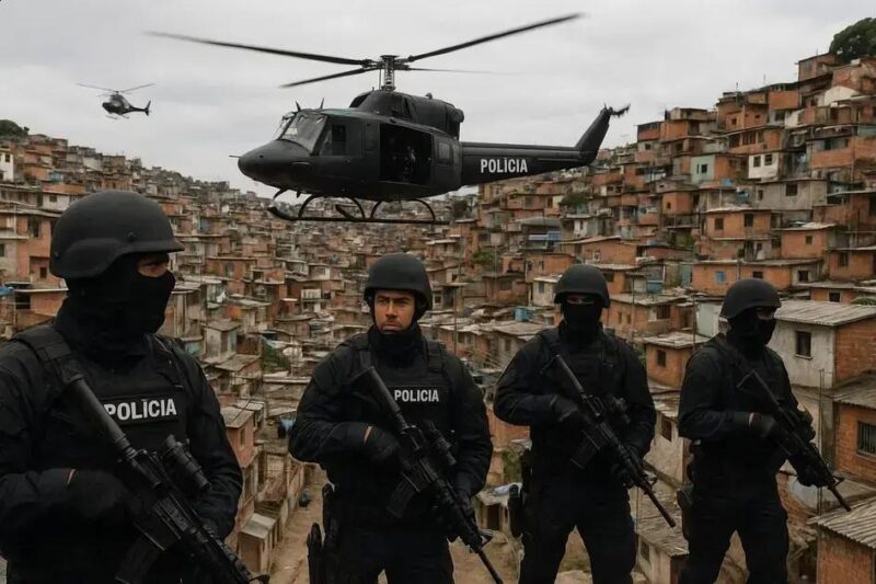 BOPE realiza operação na favela do Rio após morte de policial BOPE realiza operação na favela do Rio após morte de policial