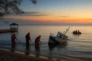 Dois pescadores desaparecem após naufrágio na Lagoa dos Patos
