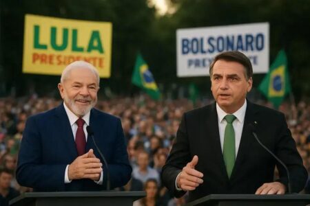 Lula lidera intenções de votos em novo cenário eleitoral contra Flávio Bolsonaro