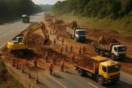 São Paulo investe R$ 58 milhões em obras na Rodovia Anchieta para caminhões maiores São Paulo investe R$ 58 milhões em obras na Rodovia Anchieta para caminhões maiores